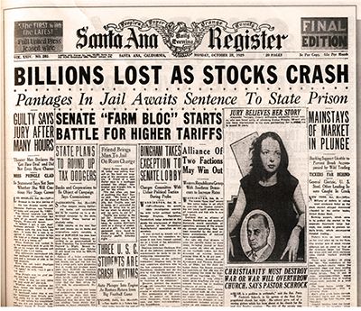 Stockmarket Crash 1929