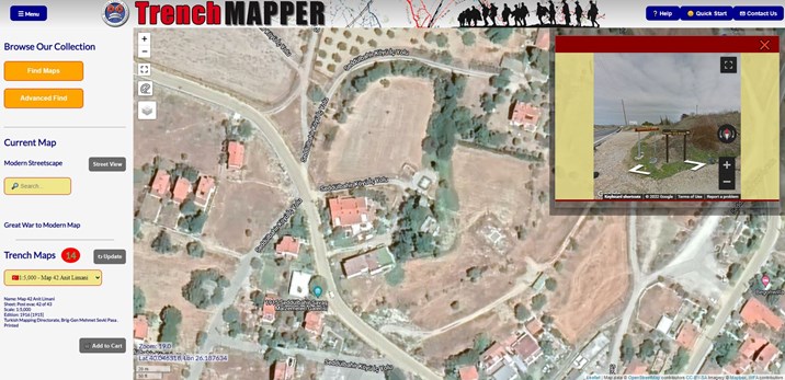 And Here We Are Above The Doughty Wylie Grave The Turning To This Track Being In The 'Street View' Pop Up Box.