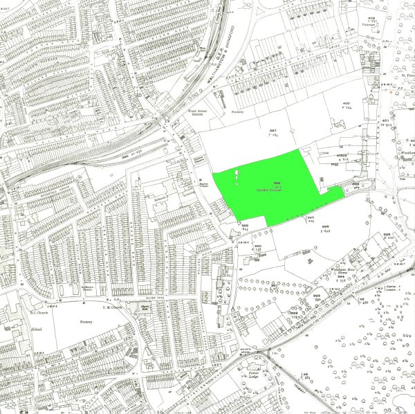 Map Cricket Club 1914 (Highlighted Small)