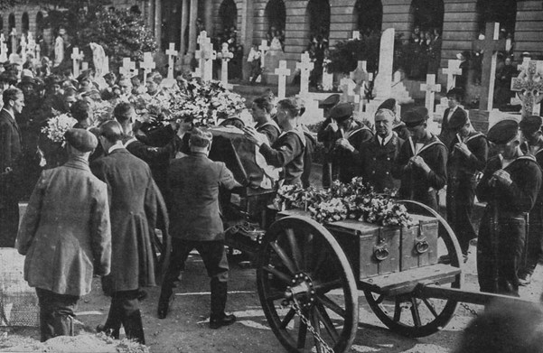 Warneford's Cortege, From The Illustrated London News 26 June 1915.