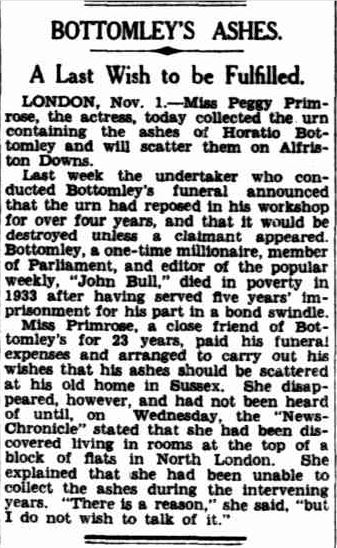 Article in the Western Australian, 2 November 1937