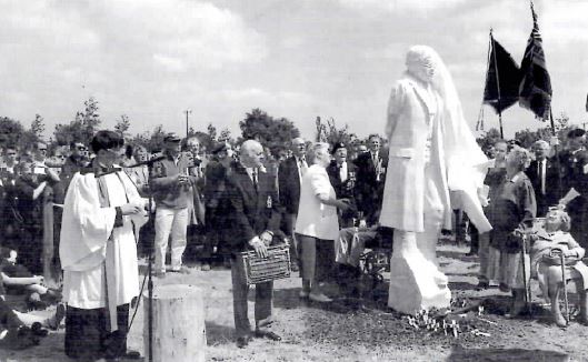 The Unveiling Of The Shot At Dawn Statue By Mrs Gertrude Harris