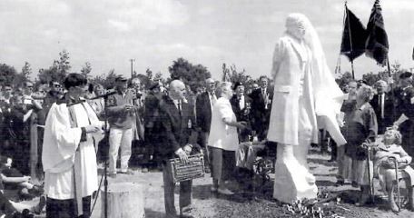 The Unveiling Of The Shot At Dawn Statue By Mrs Gertrude Harris
