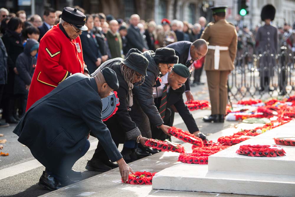 Members Of The British West Indian Regiments Heritage Trust Lay Their Wreaths