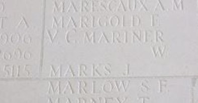 Mariner's Name On The Thiepval Memorial