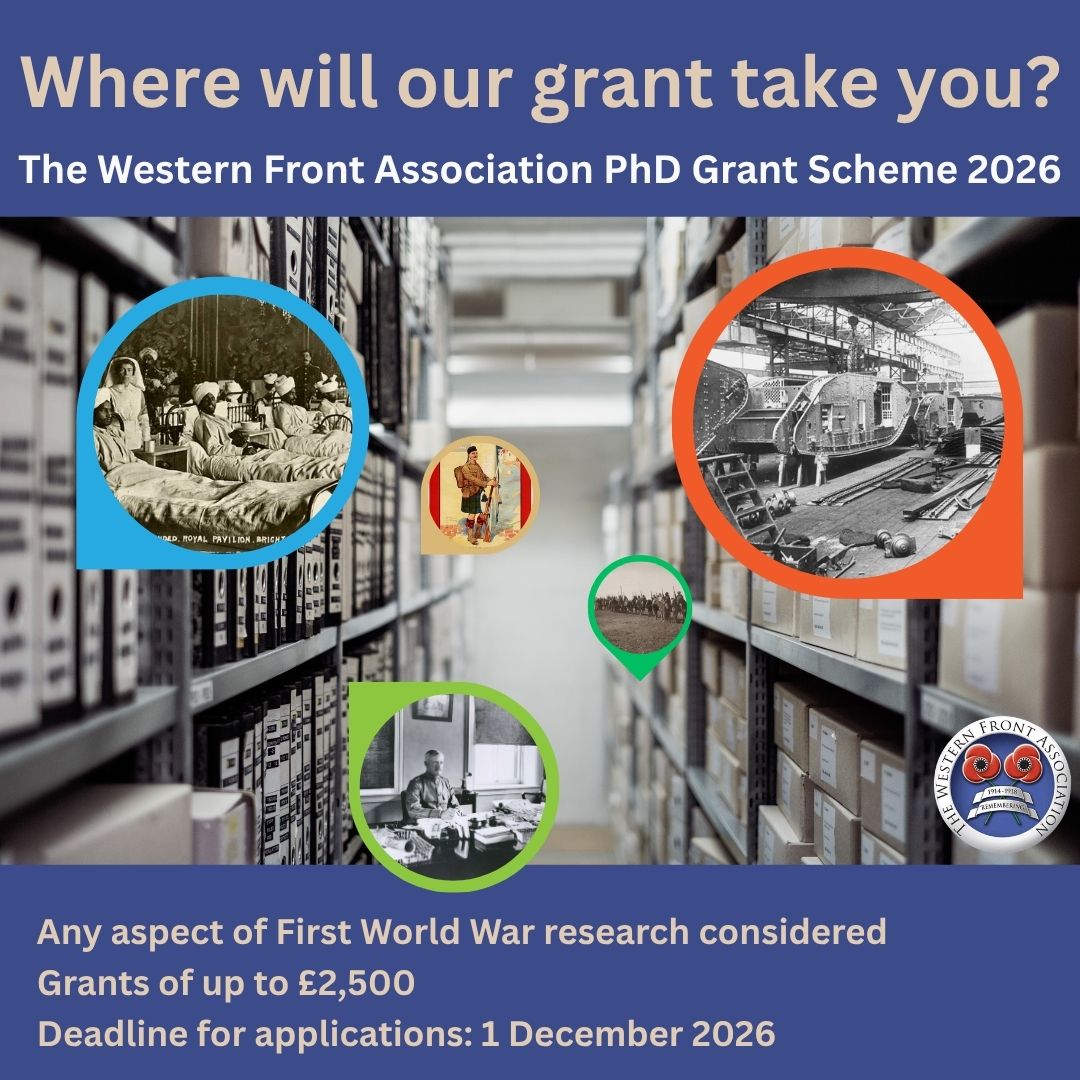 The Western Front Association Phd Grant Scheme 2026