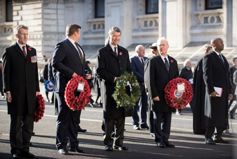 Dan Jarvis, Mp (Left), James Heappey Mp (Second Left) As Well As Vice Admiral Sir Tim Laurence (Cent