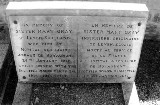 Grave Of Sister Mary Gray At Asniere Sur Oise