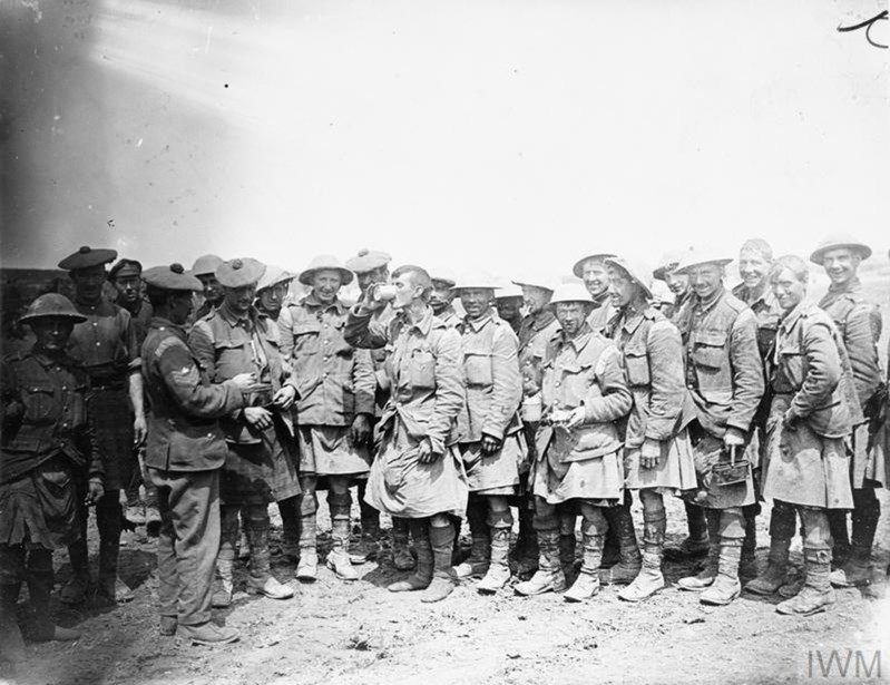 Rum Issue To Men Of The 8Th Battalion Black Watch In The Carnoy Valley – July 1916