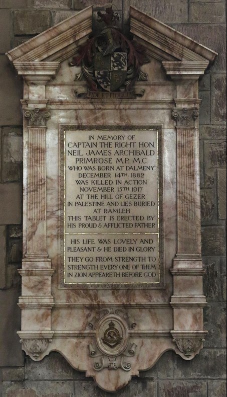 Memorial Plaque Within St Giles Cathedral, Edinburgh