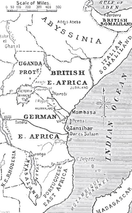East Aftica Map