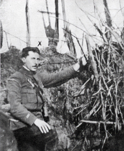 Artillery Lieutenant Stanislaw Zielinski, In First Line Trenches (Probably Near Sillery). From The Newspaper ‘Polonia’, 1915