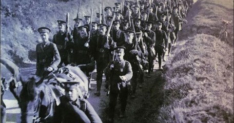 Post Office Rifles Marching