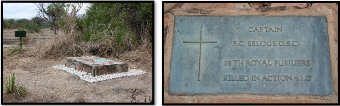 Captain Frederick Courtenay Selous Grave Now