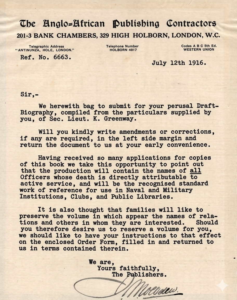 Publishers Letter
