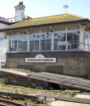 Ep 186 Folkestone Harbour Signal Box With Black Bunting