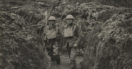 British Soldiers Standing In Water