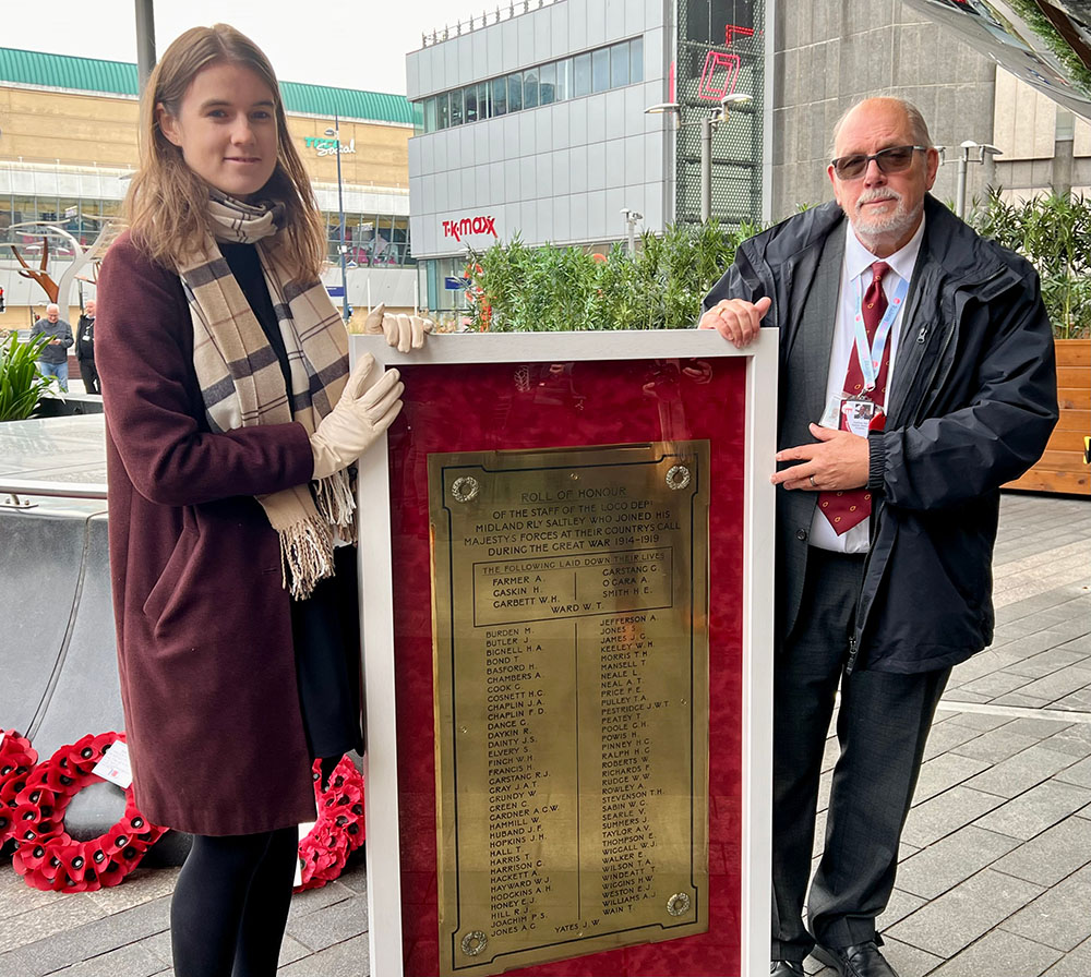 Elizabeth Graham, Station Manager At Birmingham New Street And Andrew Hall, Railway Chaplain With Sa