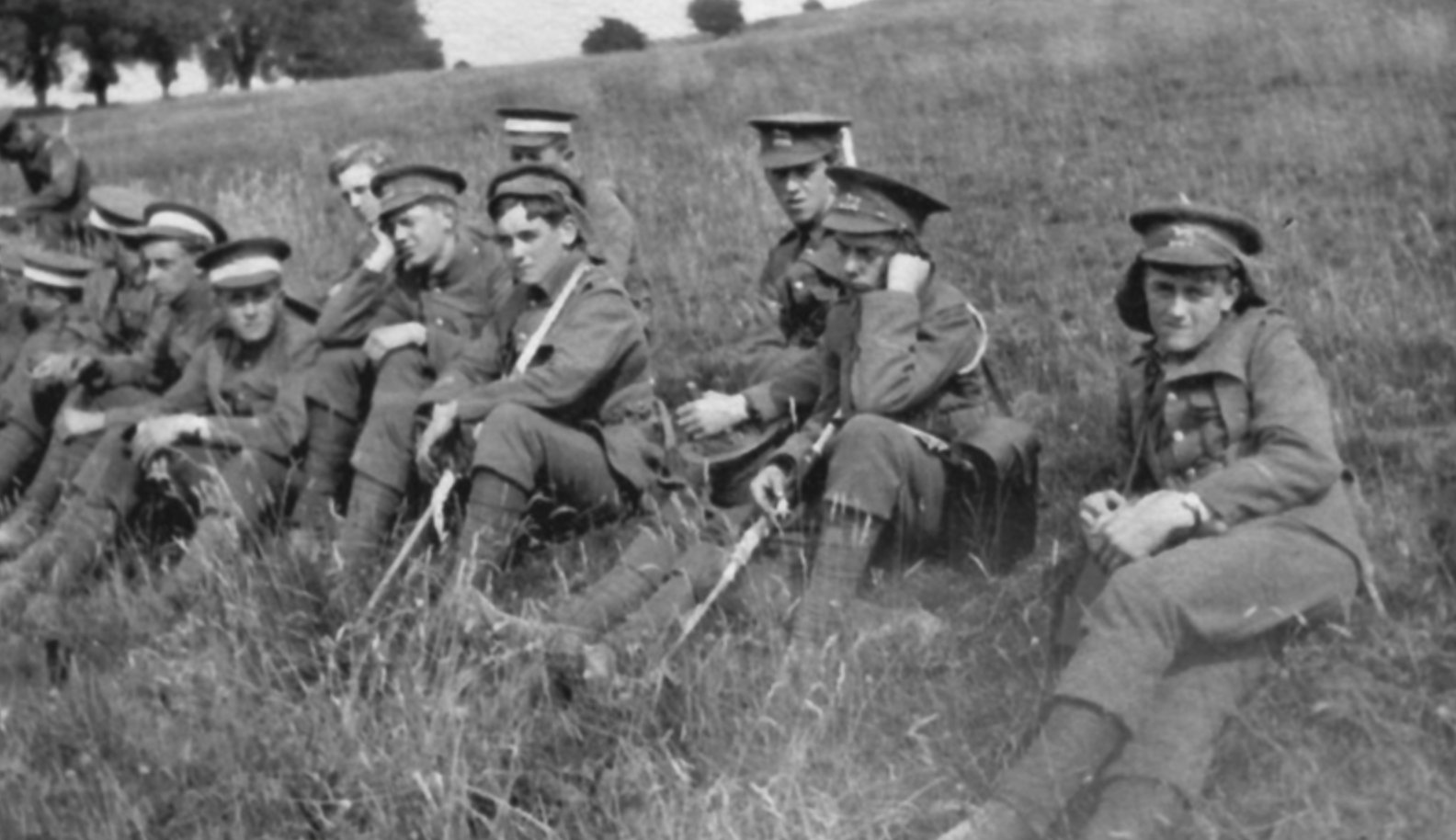 Boys From Uppingham School Looking Less Than Pleased With A Forced March