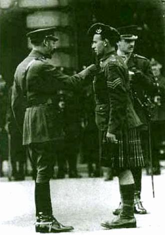 Sgt Edwards Receiving His VC From King George V