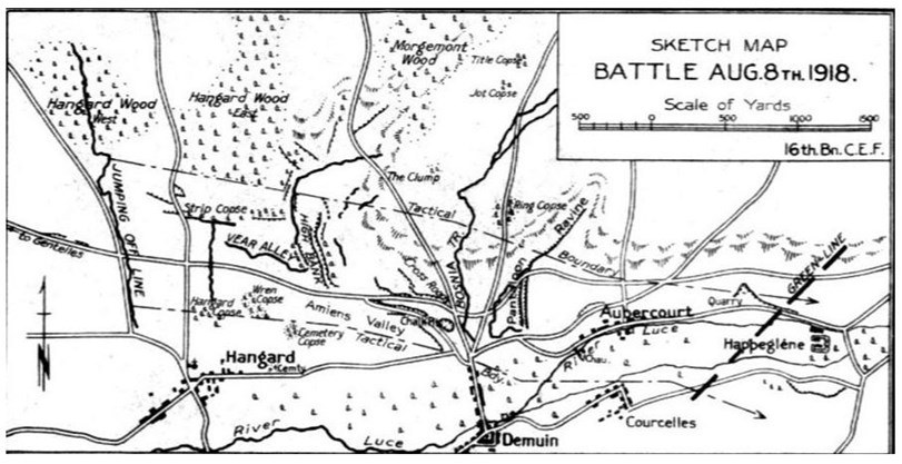 The History Of The 16Th Battalion 8 August 1918 Amiens