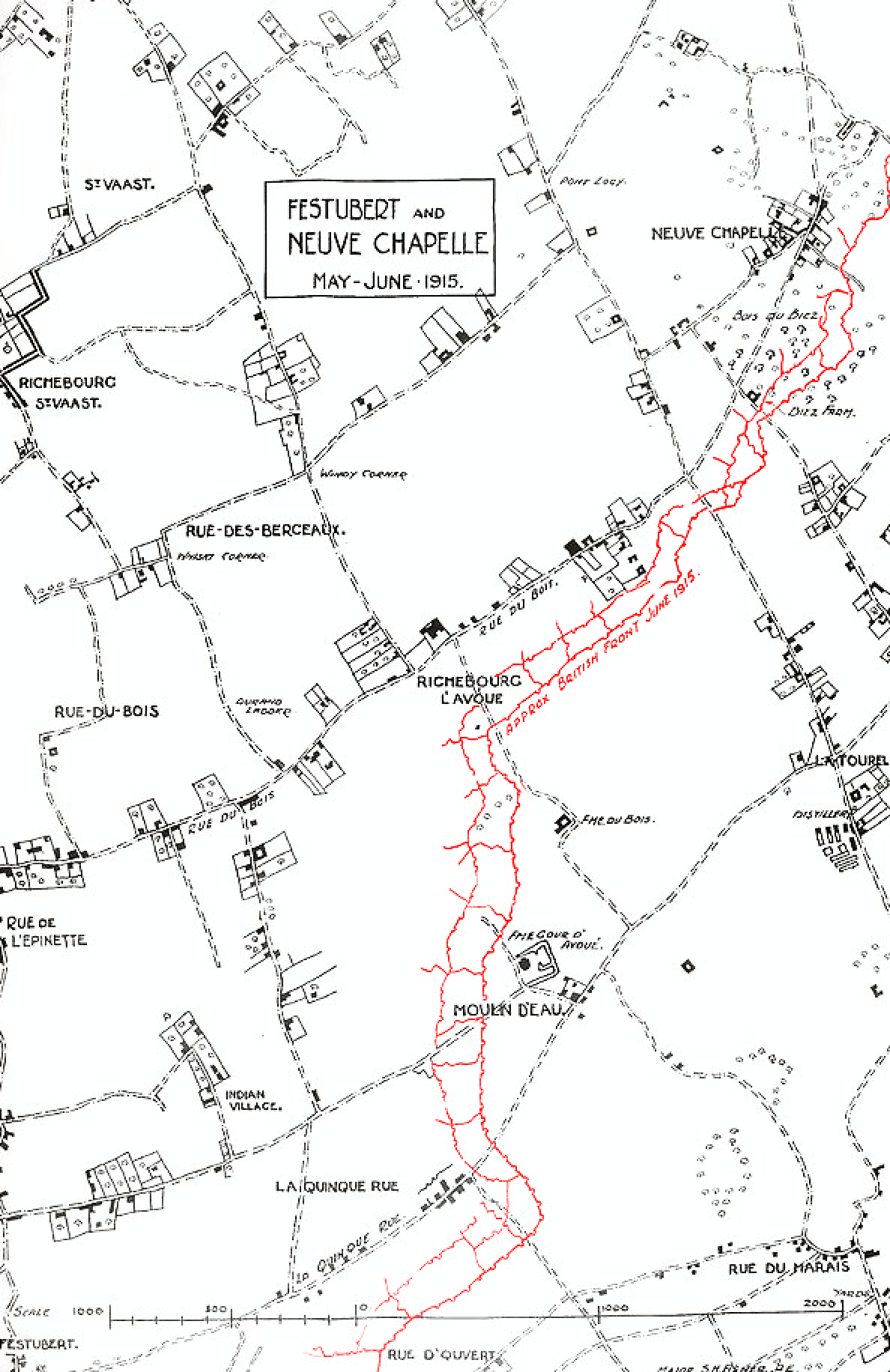 Richebourg L'avoué Area, 1915 1916