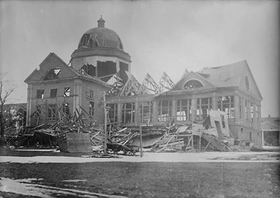 A Building Destroyed By The Halifax Explosion.