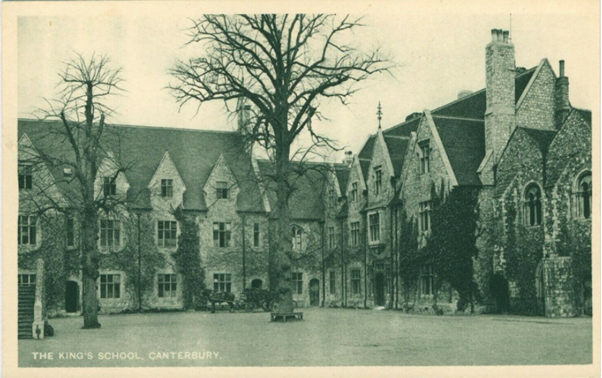 King's School Canterbury In A Vintage Postcard