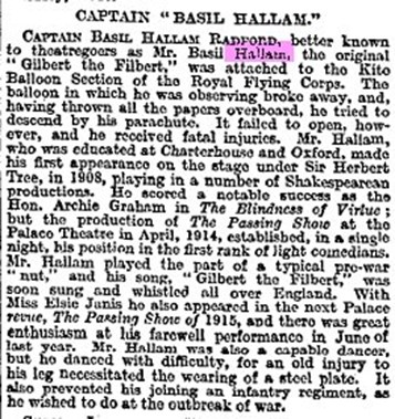 Basil Hallam Obituary