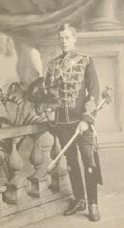 Major John Stephen Cawley (1879 1914) In The Uniform Of The 20Th Hussars