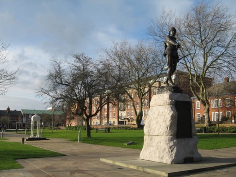 Lieutenant Colonel John Maccarthy O’Leary's Father's Statue In Queens Gardens Warrington