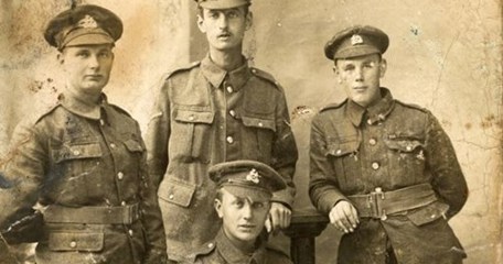 A Photo Postcard Sent By Fred Bailey And Dated 13 November 1916. Fred Is The Right Hand Figure.