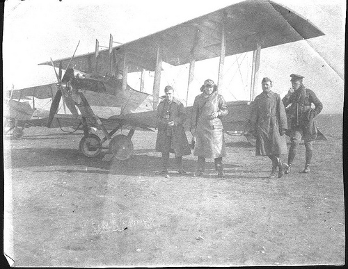 Cdt D E Coates USAS In Front Of A DH6