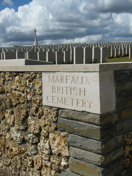 Marfaux Cemetery For Leonard Maidment Reburial 1918