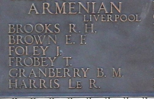 One of the panels on the Tower Hill Memorial (Image: Benjidog.co.uk)