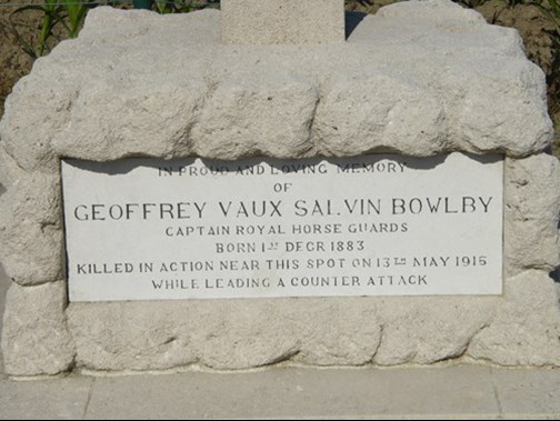 The Private Memorial To Geoffrey Bowlby..