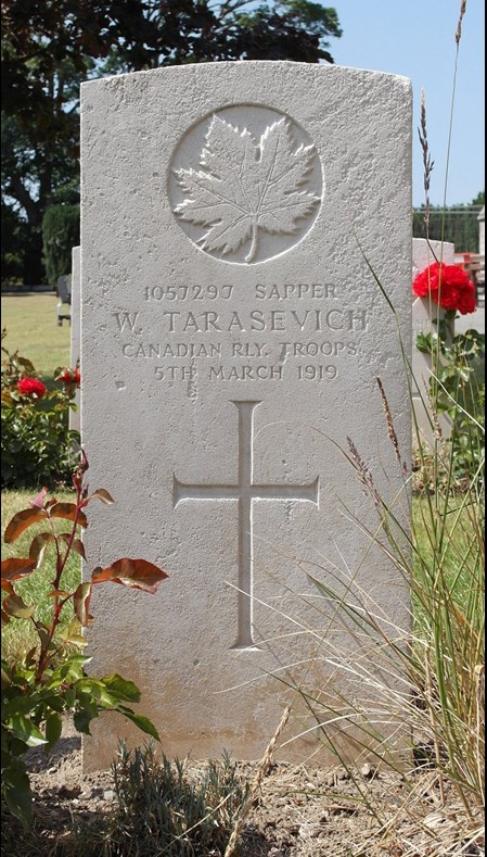 Headstone Of William Tarasevich At Bodelwyddant