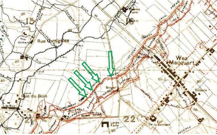 Trench Map Of The Area
