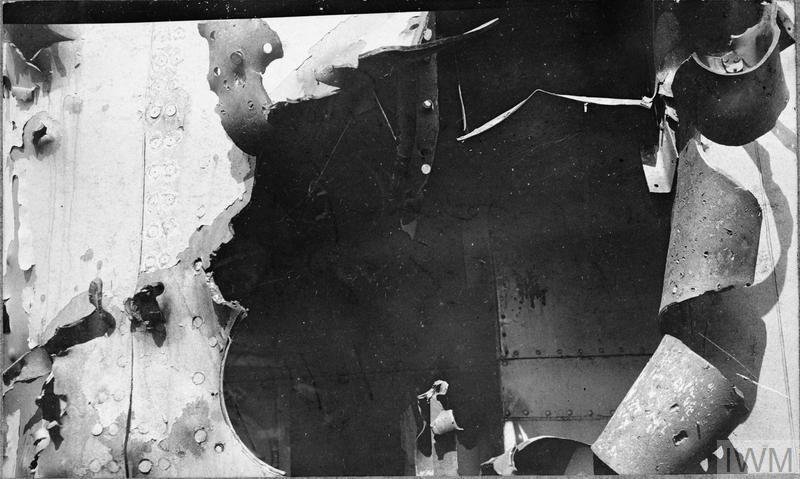 HMS Warspite Battle Damage From Jutland (IWM (Q 114838)