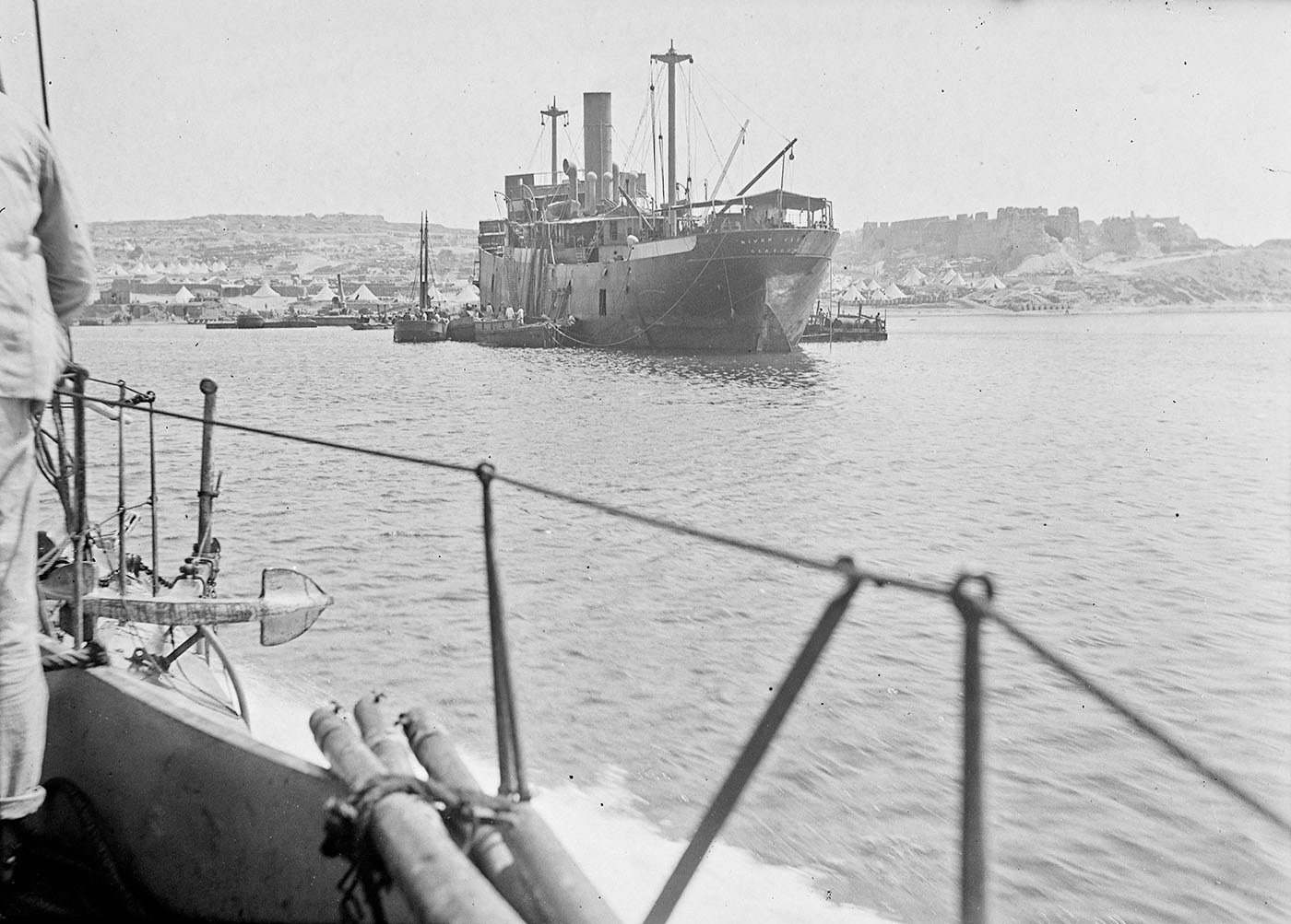 Masnou Le Campement Anglais Et Le Ss River Clyde A Gallipoli