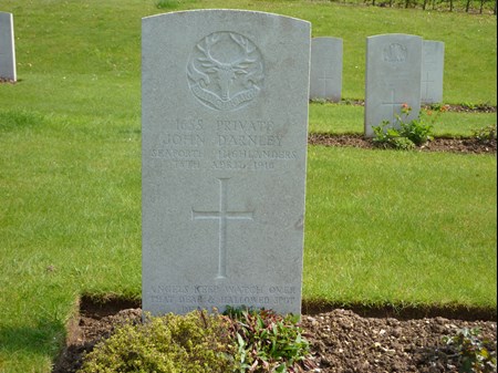 John Darnley's Grave At Maroeuil British Cemetery
