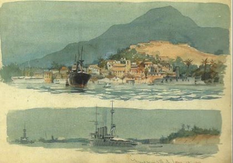Freetown Harbour, Sierra Leone. March 28Th, 1917. HV Hickling