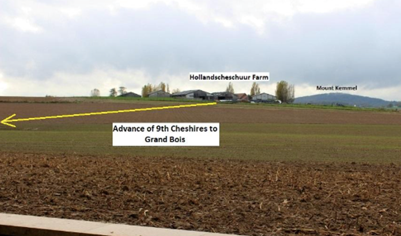 View From Croonaert Chapel CWGC Cemetery Towards Hollandschesschuur Farm