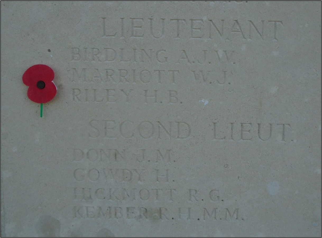 New Zealand Memorial To The Missing At Caterpillar Valley Cemetery.