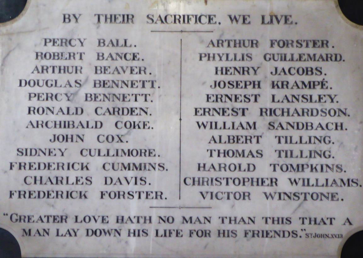 St Martins Woodhay Plaque