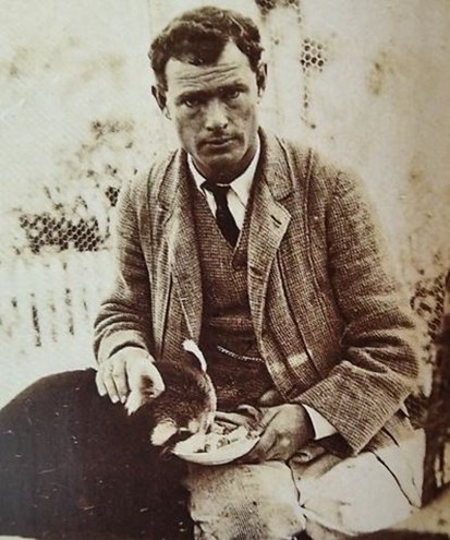 Archie James With A Pet Mongoose