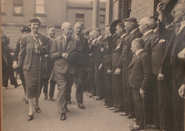From 1938, The Photograph Shows General Sir Henry George Chavel, A Gallipoli Veteran, And Lady Chavel, Passing The Guard Of Honour At A New Branch In Port Melbourne.