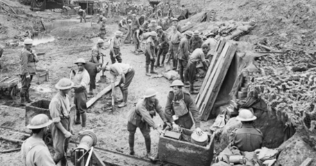 Men Of The 1St Australian Tunnelling Company Near Hooge In Belgium Late 1917