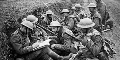 British Troops In Trench WW1