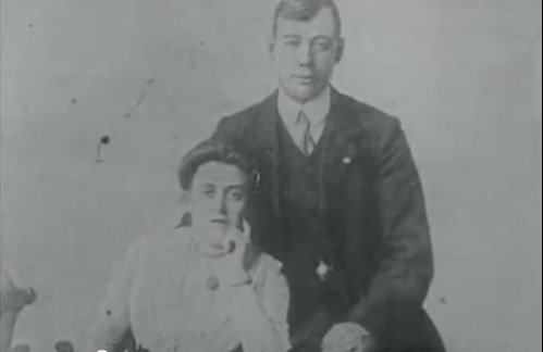 Alice Gazley With Her Late Husband, Percy.